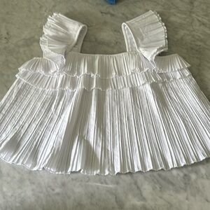 Zara pleated top size Large